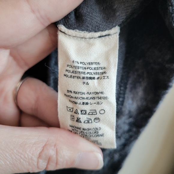 Free People We The Free Crushed Velvet Milan In Grey - Picture 7 of 8